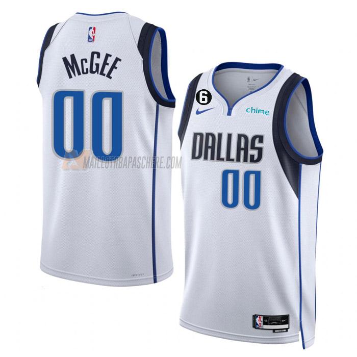 maillot javale mcgee dallas mavericks de 0 homme blanc association edition 2023