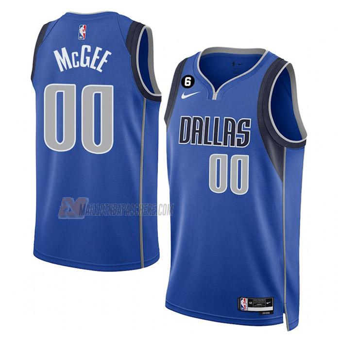 maillot javale mcgee dallas mavericks de 0 homme bleu icon edition 2023