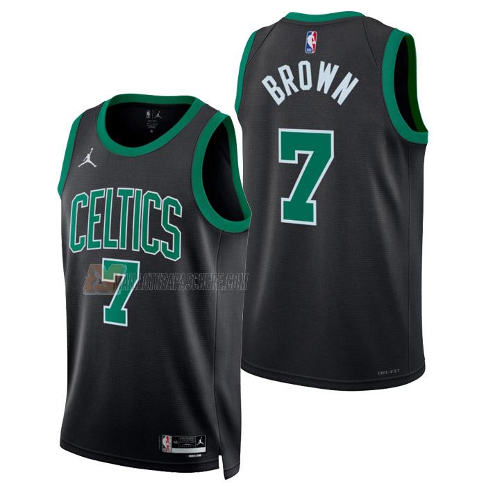 maillot jaylen brown boston celtics de 7 homme noir statement edition 2023