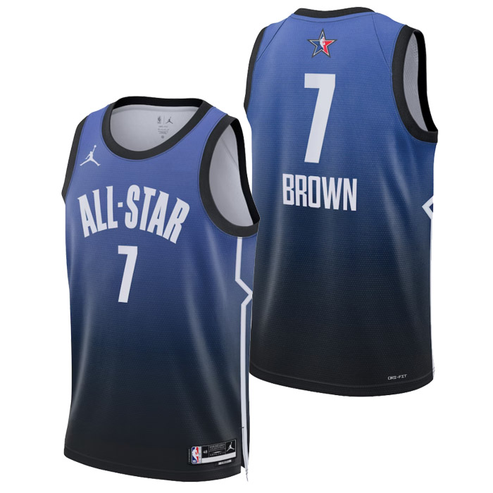 maillot jaylen brown nba all-star de 7 homme blu 2023