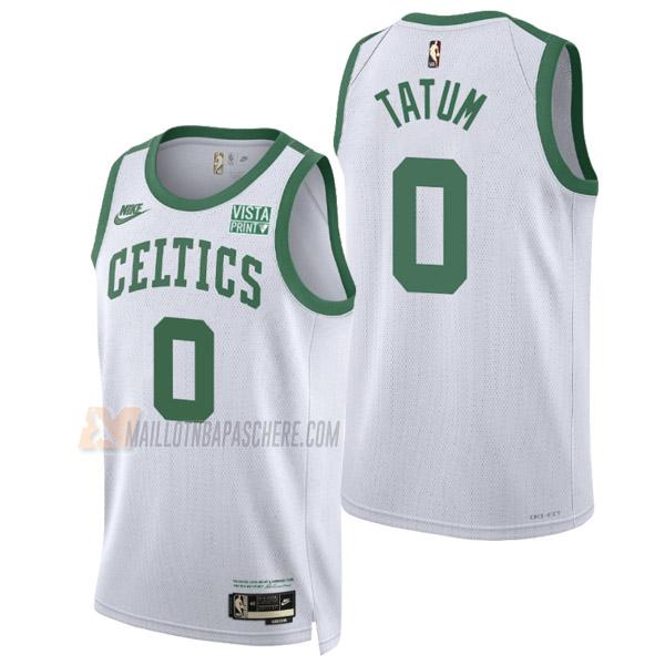 maillot jayson tatum boston celtics de 0 homme blanc classic edition 2022