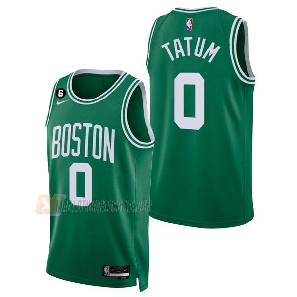 maillot jayson tatum boston celtics de 0 homme vert icon edition 2023