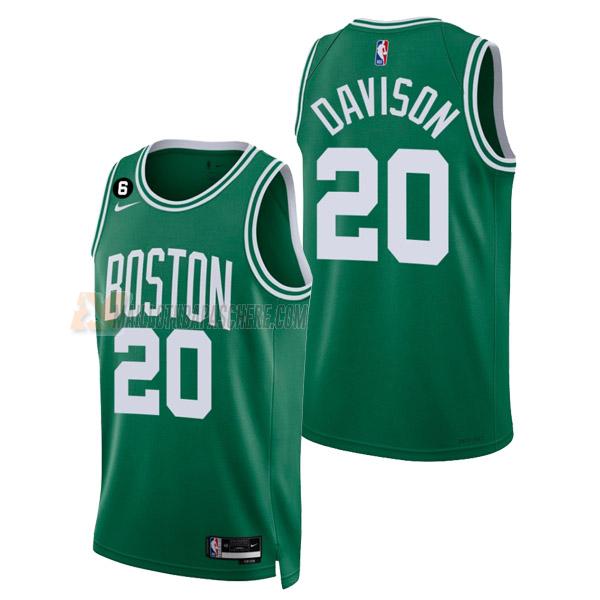 maillot jd davison boston celtics de 12 homme vert icon edition 2023