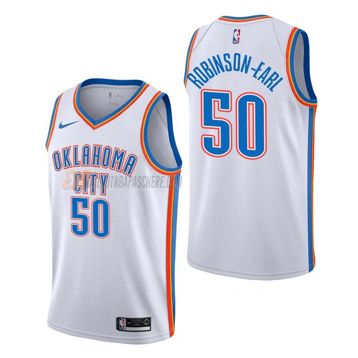 maillot jeremiah robinson-earl oklahoma city thunder de 50 homme blanc association edition 2023