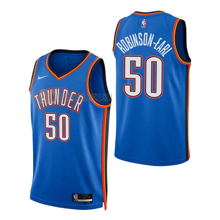 maillot jeremiah robinson-earl oklahoma city thunder de 50 homme bleu icon edition 2023