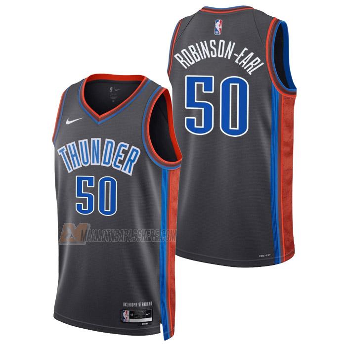 maillot jeremiah robinson-earl oklahoma city thunder de 50 homme gris city edition 2023