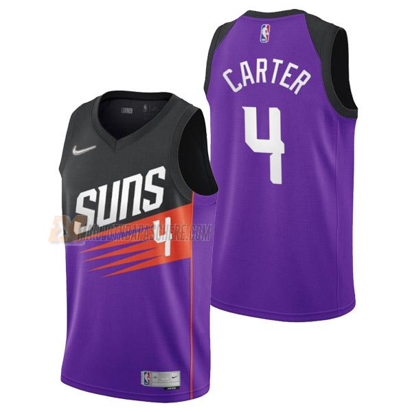 maillot jevon carter phoenix suns de 4 homme mauve earned edition 2022