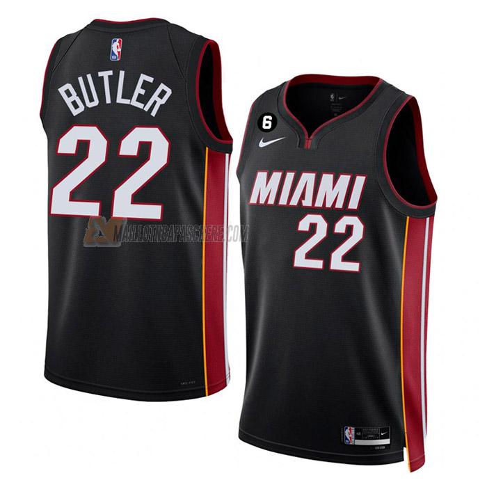 maillot jimmy butler miami heat de 22 homme noir icon edition 2023