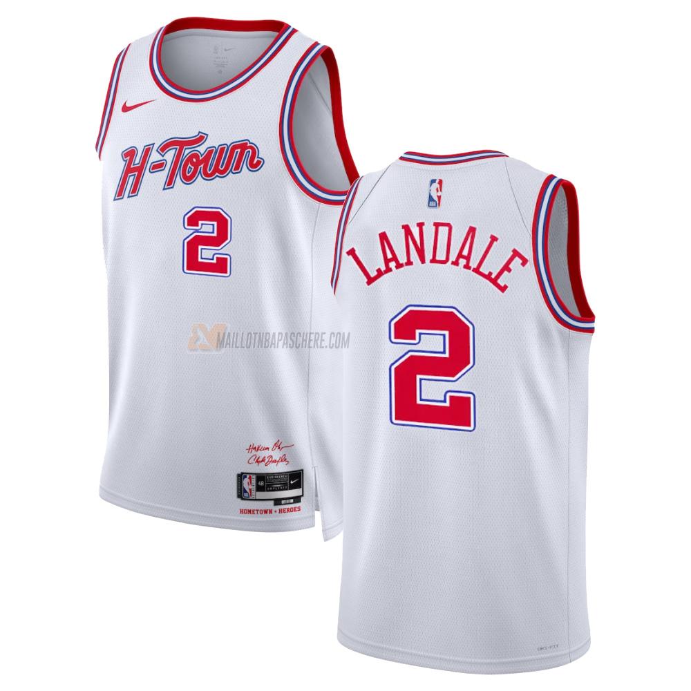 maillot jock landale houston rockets de 2 homme blanc city edition 2023-24