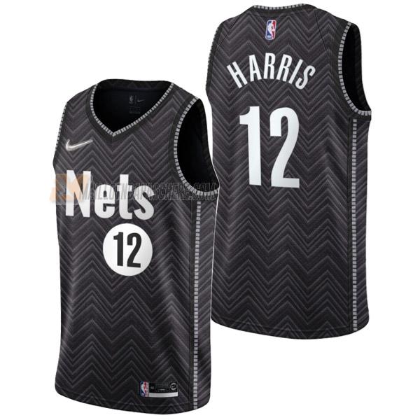 maillot joe harris brooklyn nets de 12 homme noir earned edition 2022