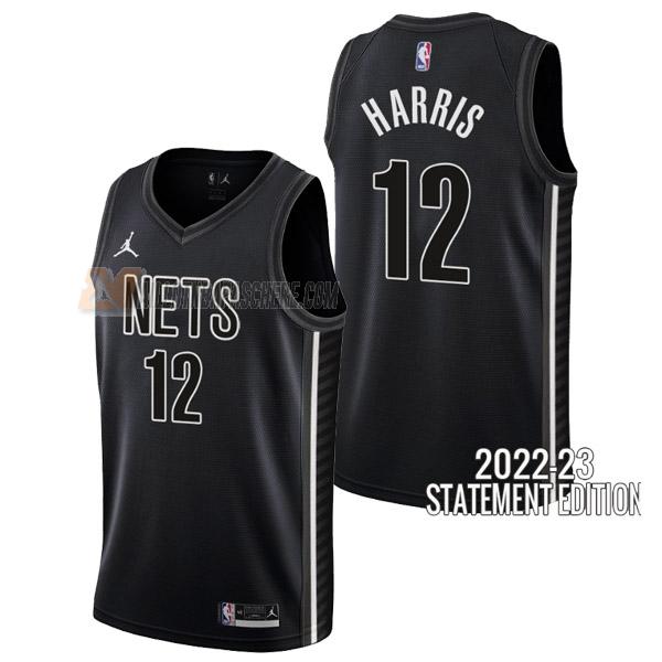 maillot joe harris brooklyn nets de 12 homme noir statement edition 2023