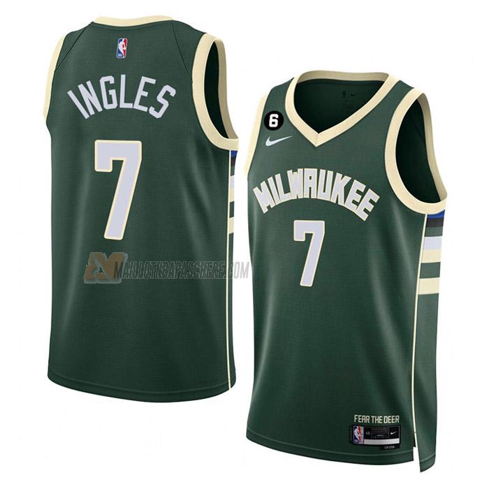 maillot joe ingles milwaukee bucks de 7 homme vert icon edition 2023