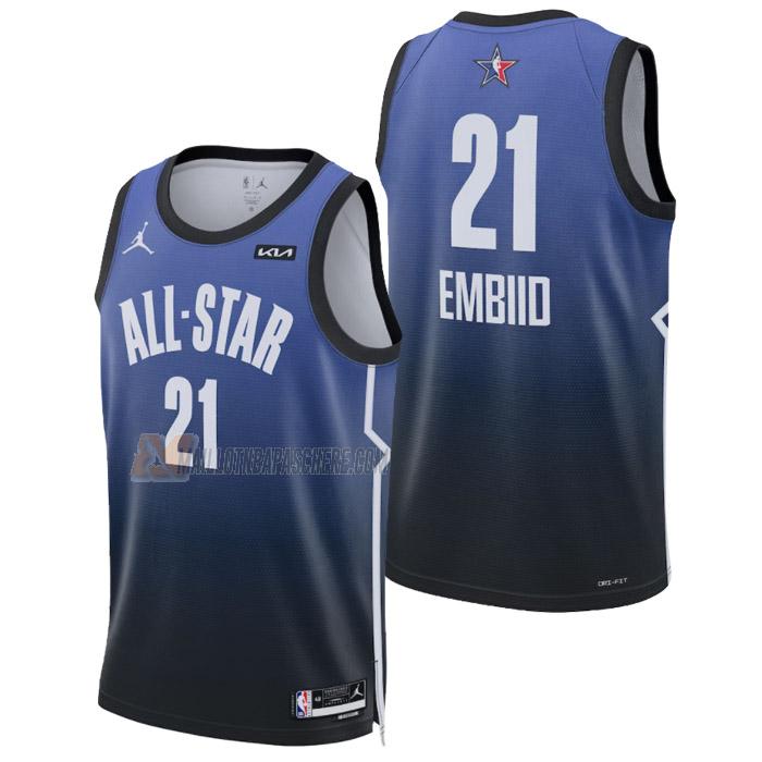 maillot joel embiid nba all-star de 21 homme bleu 2023