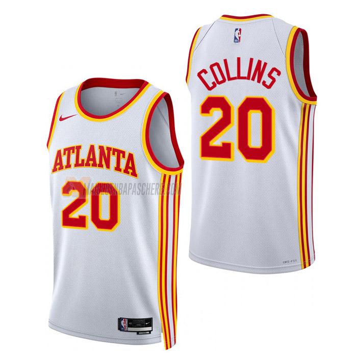 maillot john collins atlanta hawks de 20 homme blanc association edition 2023