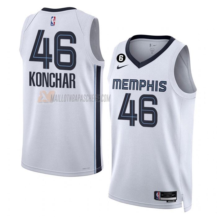 maillot john konchar memphis grizzlies de 46 homme blanc association edition 2023