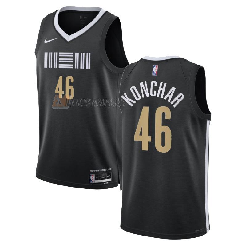 maillot john konchar memphis grizzlies de 46 homme noir city edition 2023-24