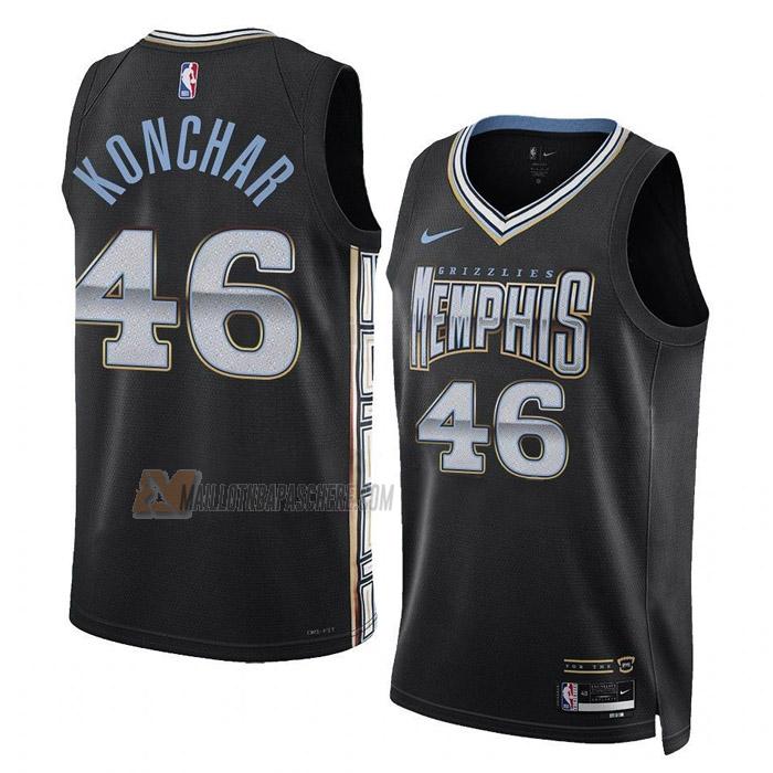 maillot john konchar memphis grizzlies de 46 homme noir city edition 2023