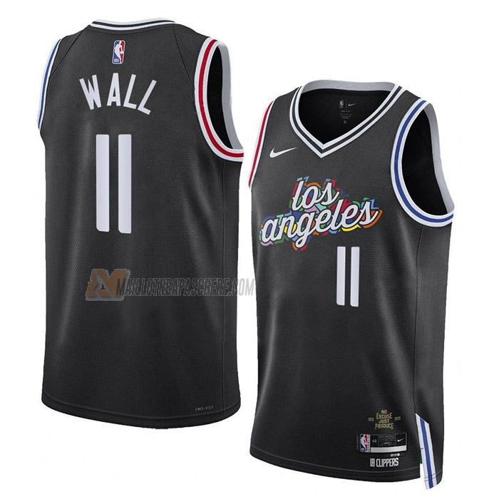 maillot john wall los angeles clippers de 11 homme noir city edition 2023