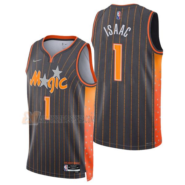 maillot jonathan isaac orlando magic de 1 homme noir city edition 2022