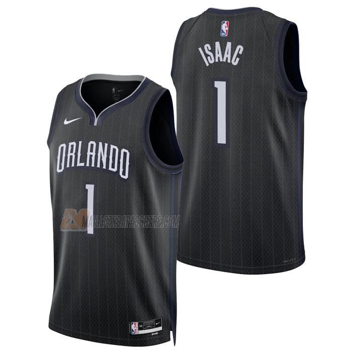 maillot jonathan isaac orlando magic de 1 homme noir city edition 2023