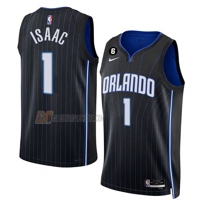 maillot jonathan isaac orlando magic de 1 homme noir icon edition 2023