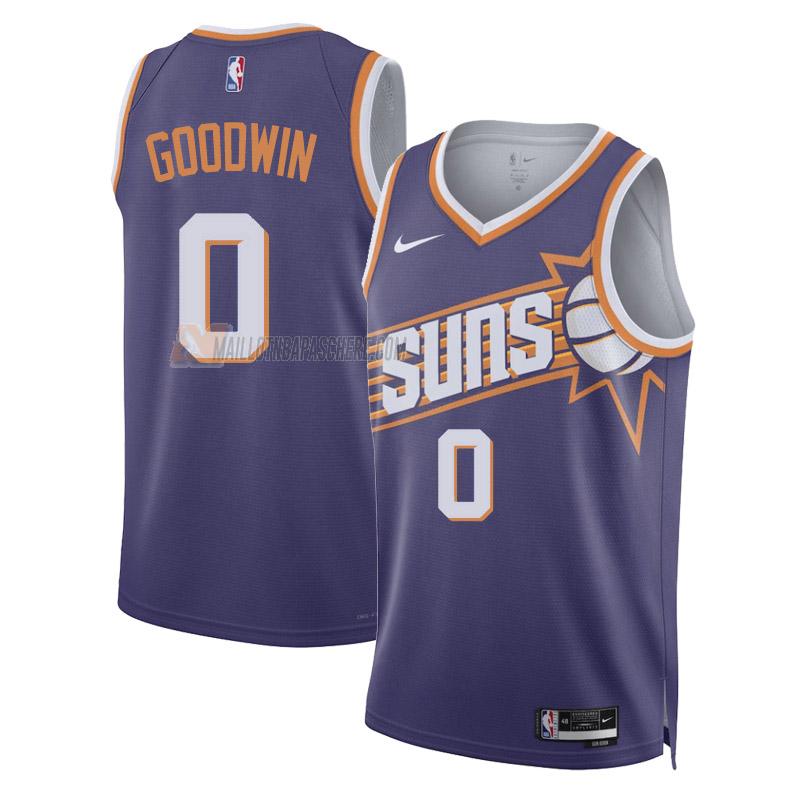 maillot jordan goodwin phoenix suns de 0 homme violet icon edition 2023-24