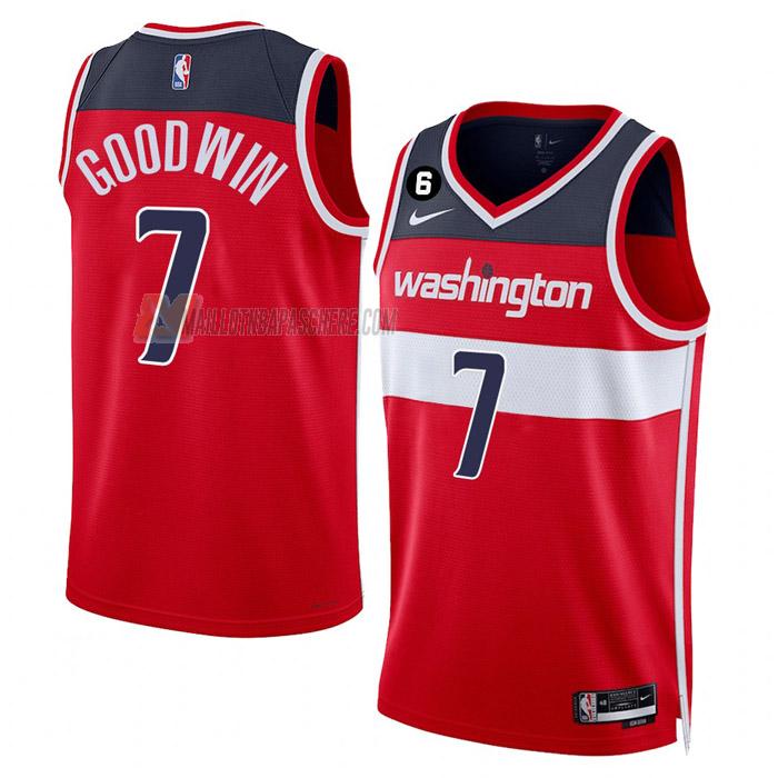 maillot jordan goodwin washington wizards de 7 homme rouge icon edition 2023