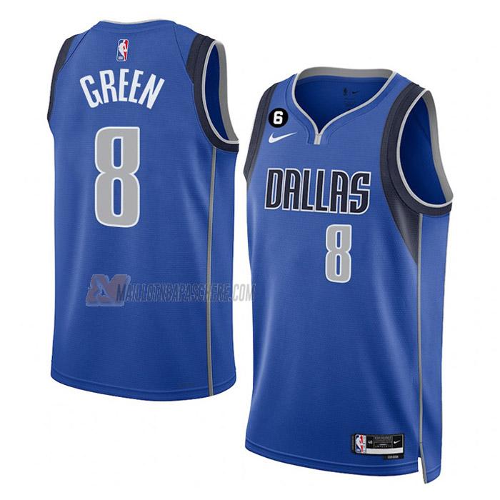 maillot josh green dallas mavericks de 8 homme bleu icon edition 2023