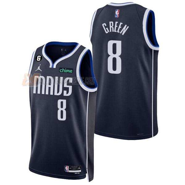 maillot josh green dallas mavericks de 8 homme bleu marine statement edition 2023