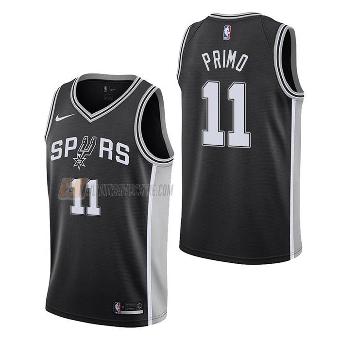 maillot joshua primo san antonio spurs de 11 homme noir icon edition 2023