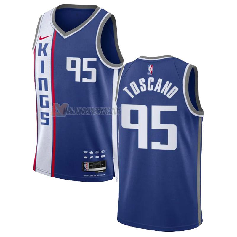 maillot juan toscano-anderson sacramento kings de 95 homme bleu city edition 2023-24