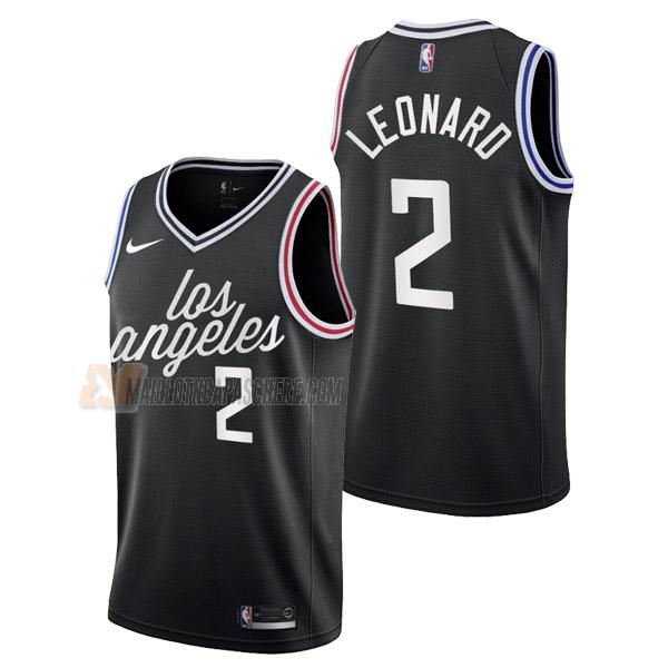 maillot kawhi leonard los angeles clippers de 2 homme noir city edition 2023