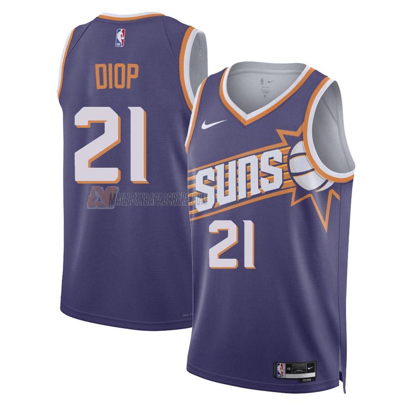 maillot keita bates-diop phoenix suns de 21 homme violet icon edition 2023-24