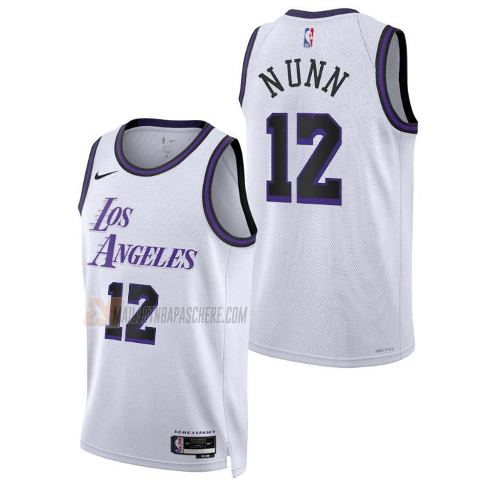 maillot kendrick nunn los angeles lakers de 12 homme blanc city edition 2023