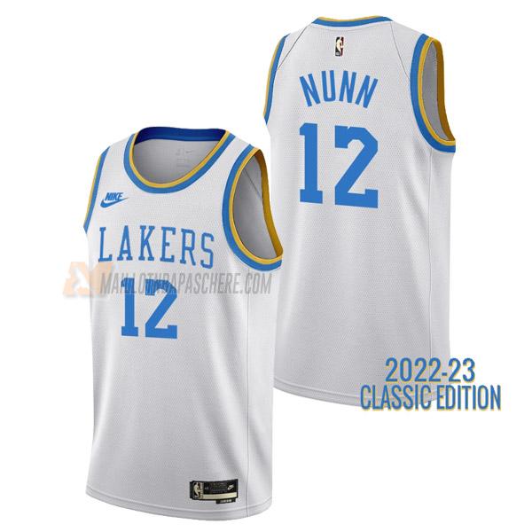 maillot kendrick nunn los angeles lakers de 12 homme blanc classic edition 2023