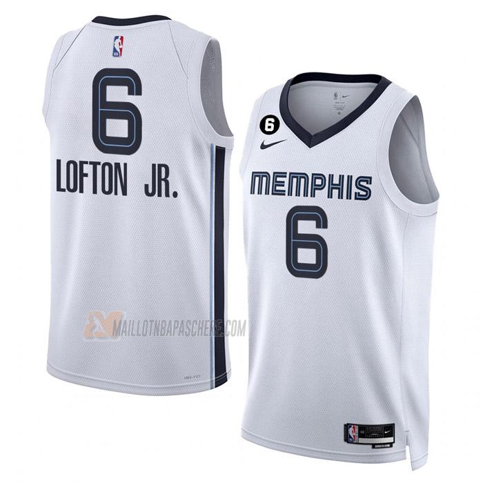 maillot kenneth lofton jr memphis grizzlies de 6 homme blanc association edition 2023