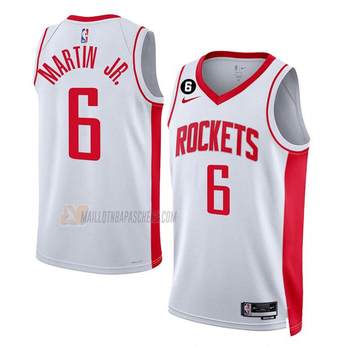 maillot kenyon martin jr houston rockets de 6 homme blanc association edition 2023