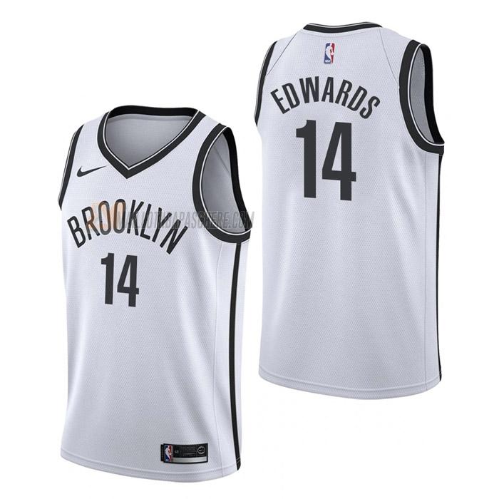 maillot kessler edwards brooklyn nets de 14 homme blanc association edition 2023