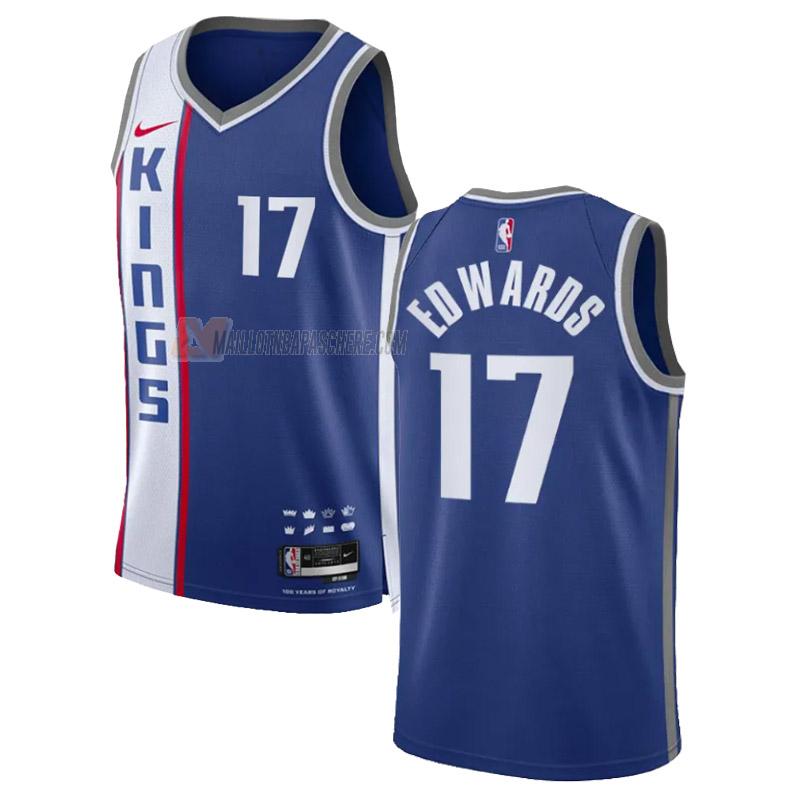 maillot kessler edwards sacramento kings de 17 homme bleu city edition 2023-24