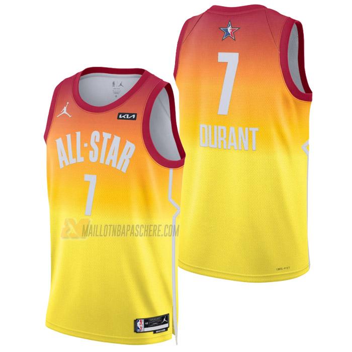 maillot kevin durant nba all-star de 7 homme orange 2023