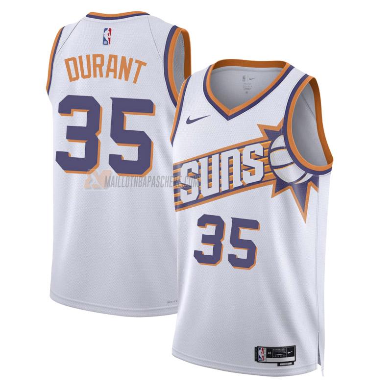 maillot kevin durant phoenix suns de 35 homme blanc association edition 2023-24