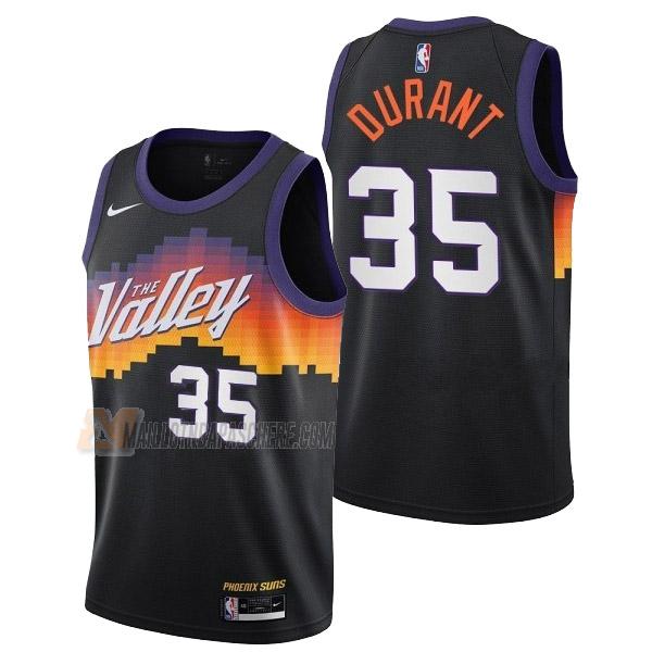 maillot kevin durant phoenix suns de 35 homme noir city edition 2023