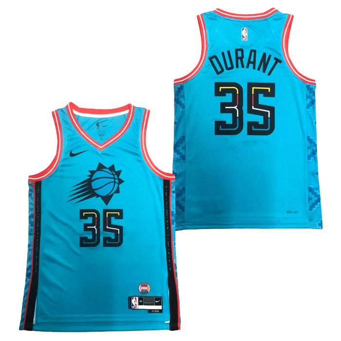 maillot kevin durant phoenix suns de 35 homme sarcelle city edition 2023