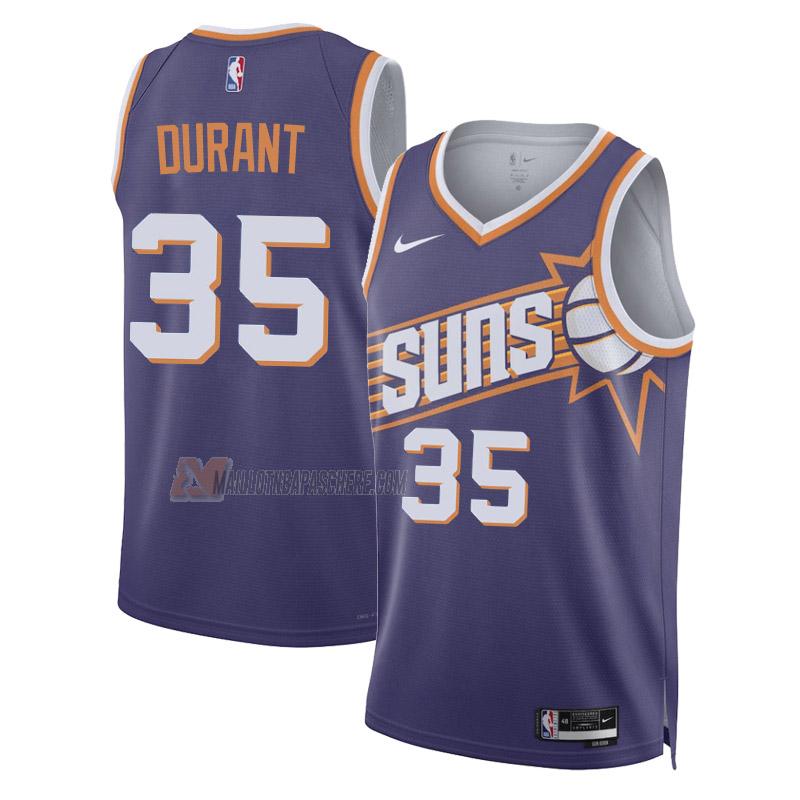 maillot kevin durant phoenix suns de 35 homme violet icon edition 2023-24