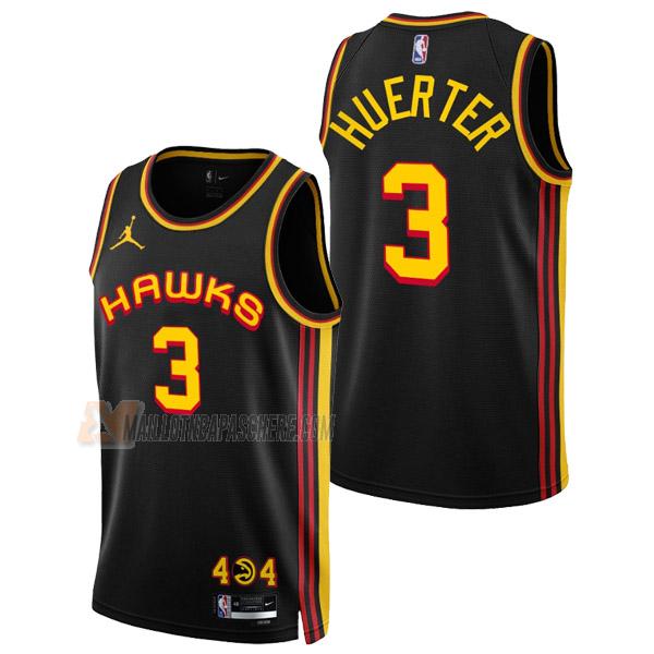 maillot kevin huerter atlanta hawks de 3 homme noir statement edition 2023