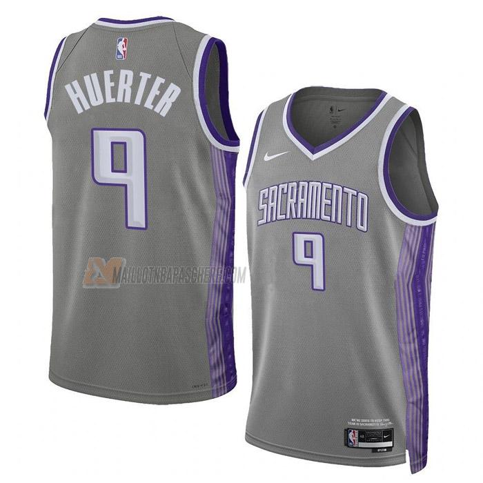 maillot kevin huerter sacramento kings de 9 homme gris city edition 2023