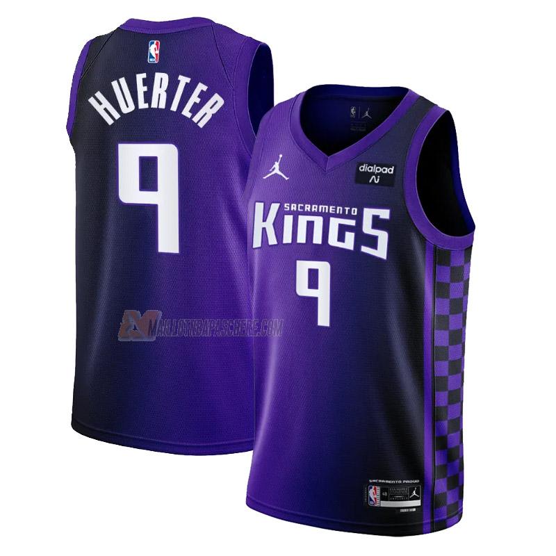 maillot kevin huerter sacramento kings de 9 homme violet statement edition 2023-24