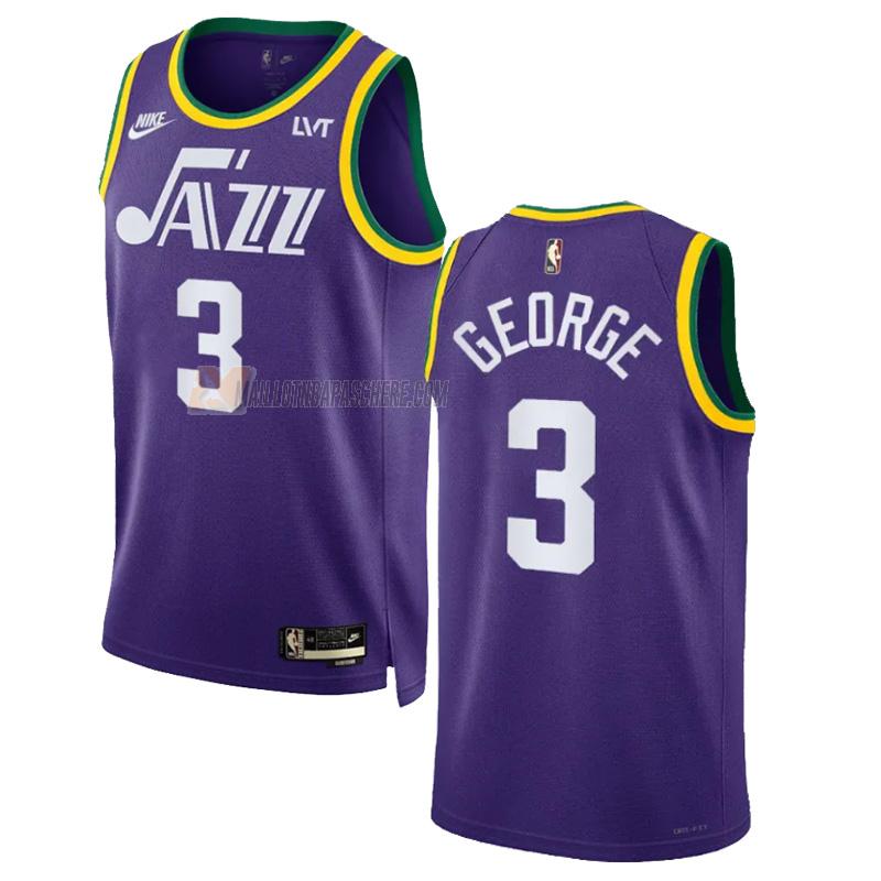 maillot keyonte george utah jazz de 3 homme violet classic edition 2023-24