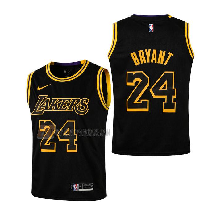 maillot kobe bryant los angeles lakers de 24 enfant noir earned edition 2021