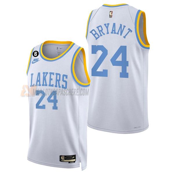 maillot kobe bryant los angeles lakers de 24 homme blanc classic edition 2023